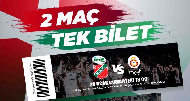 Karşıyaka'dan iki maça tek bilet kampanyası