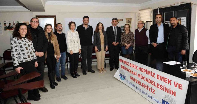 Ünsal sendika temsilcileriyle buluştu