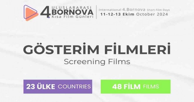4. Uluslararası Bornova Kısa Film Günleri’nde geri sayım başladı