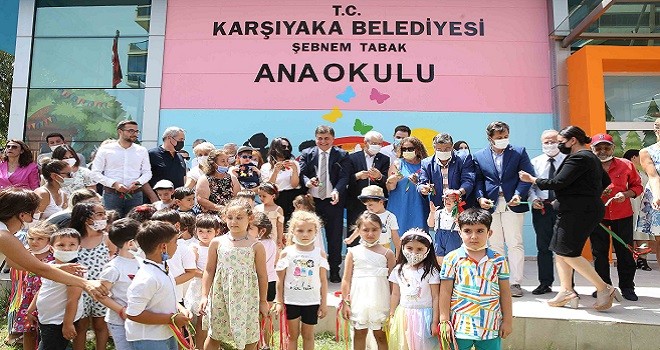 Karşıyaka'da eski başkan Şebnem Tabak adına ana okulu
