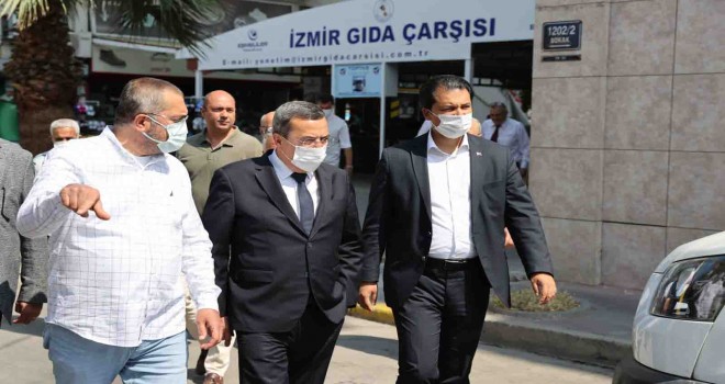 Batur, Gıda Çarşısı esnafı ile buluştu