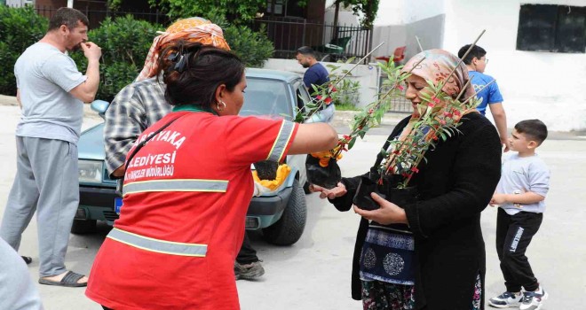 Sancaklı’da fidan dayanışması