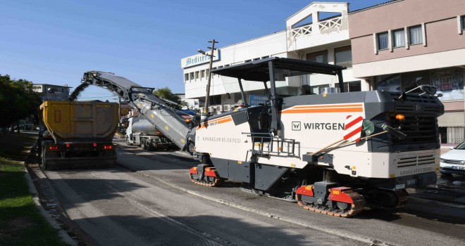 Asfalt freze Karabağlar yollarında