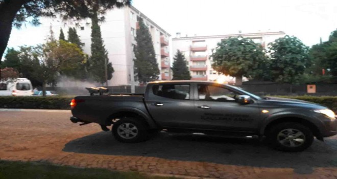 Bergama Belediyesi sivrisinekle mücadeleyi ULV sistemle sürdürüyor