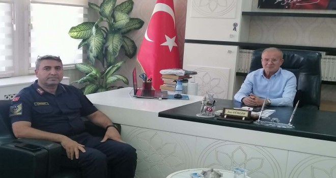 Jandarma Komutanı Karaman'dan Müftü Gürler'e ziyaret