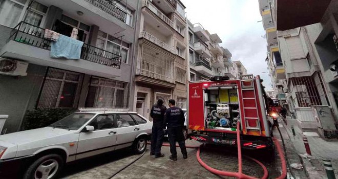 Karşıyaka'daki yangın korkuttu