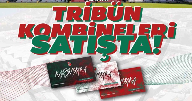 Karşıyaka'da tribün kombineleri satışta