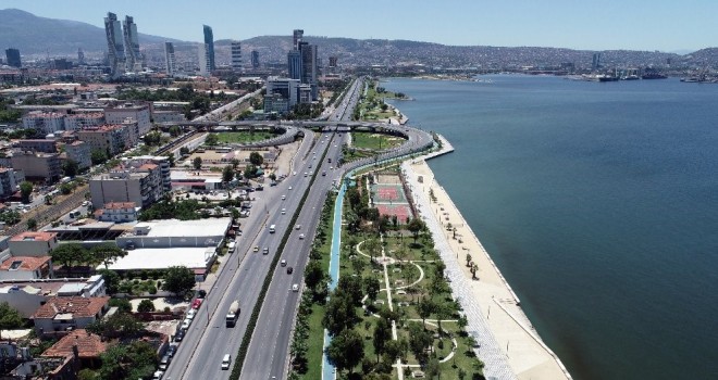 Altınyol'da Karşıyaka-Konak yönü 4 şerit olacak