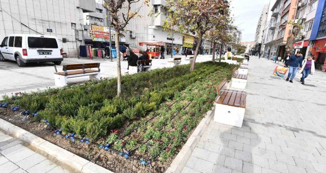 Milli Kütüphane Caddesi çiçek açtı