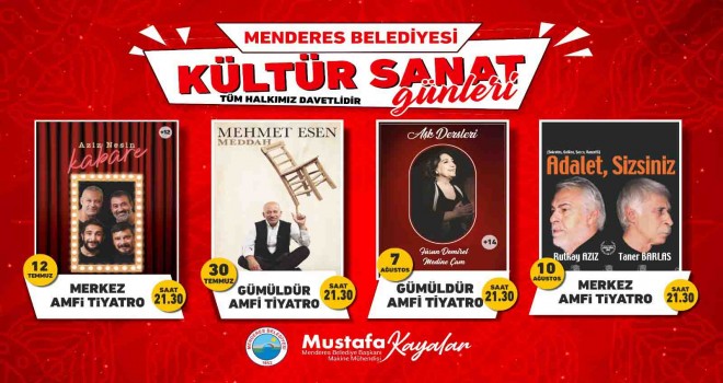 Menderes’te kültür sanat günleri
