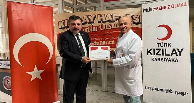 Karşıyaka Kızılay’dan Tepecik Araştırma'ya destek