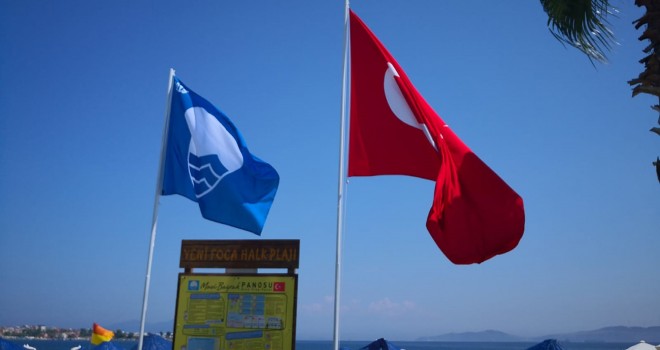 Foça'ya bir mavi bayrak daha
