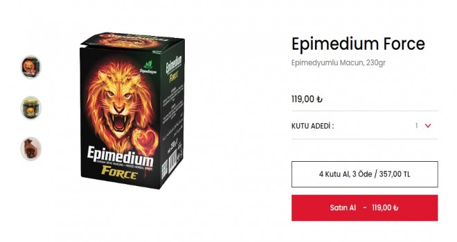 Epimedyumlu macun