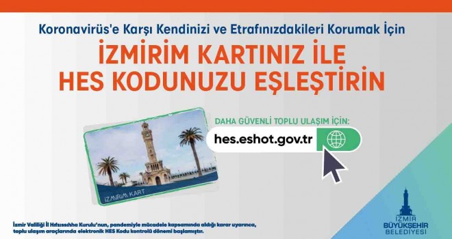 HES Kodu-İzmirim Kart eşleştirmesinde son 2 gün