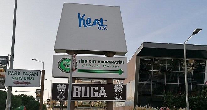 Kent AŞ'nin tepki çeken tabelası değişti