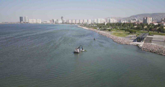 Bostanlı’daki deniz marulu temizliği tamamlandı
