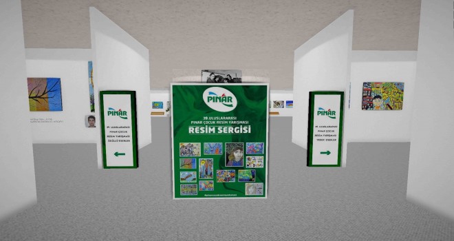 Minik ressamların eserleri sanal sergide