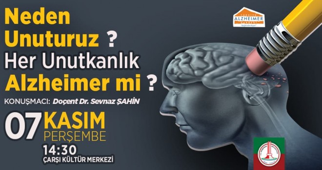Alzheimer Semineri Çarşı Kültür Merkezi'nde