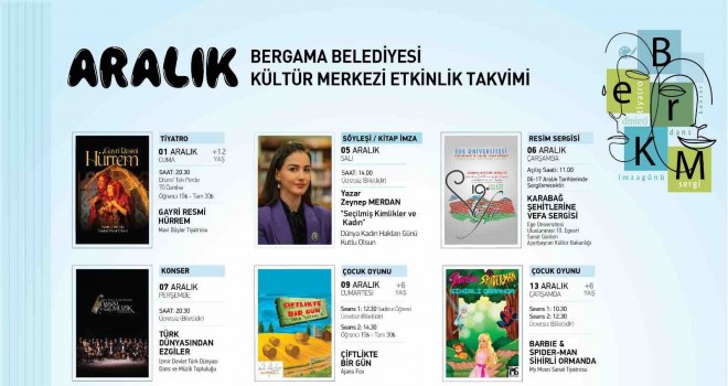 Bergama, Aralık ayında kültür sanata doyacak