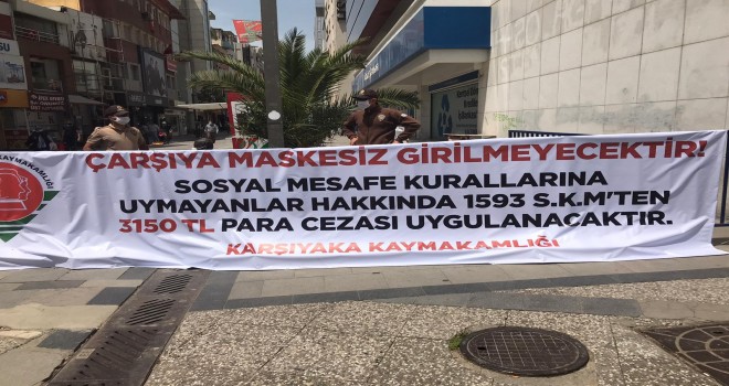 Karşıyaka Çarşısı yaya trafiğine açıldı...