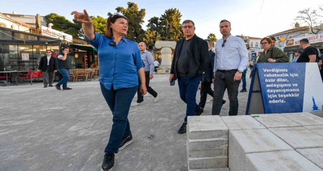 Başkan Tugay Foça'da incelemelerde bulundu