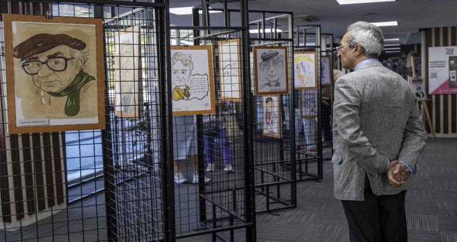 Karşıyaka’da Attila İlhan’ın 100. yaşına özel karikatür sergisi