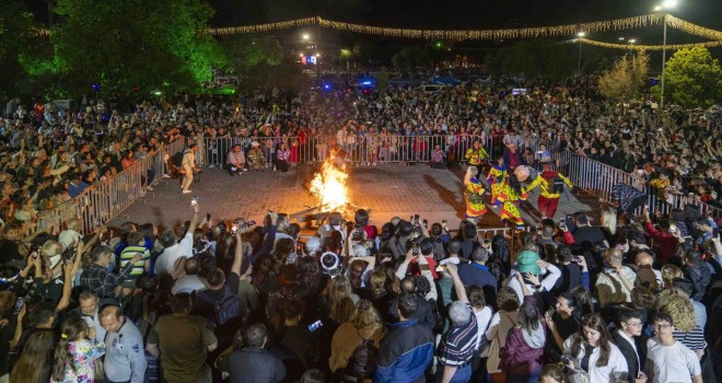 Hıdırellez ateşi Kültürpark’tan yükseldi