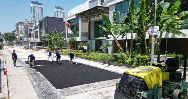 Bayraklı’da asfaltlama çalışmaları sürüyor