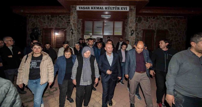 Başkan Soyer usta edebiyatçıyı doğduğu köyde andı