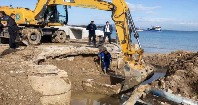 ​Yeni Foça’da taşkın kabusu bitti