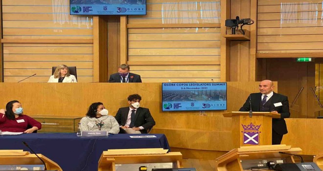 Başkan Soyer GLOBE COP26 Yasama Zirvesi’ne katıldı