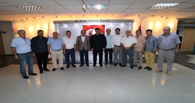 Başkan Tugay, Turgutlu Belediye Başkanı Akın'ı ziyaret etti