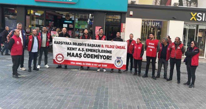 KENT A.Ş. işçileri yine çarşıda yine eylemde...