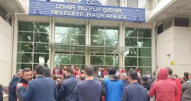 İZELMAN işçilerinden yarım gün iş bırakma kararı