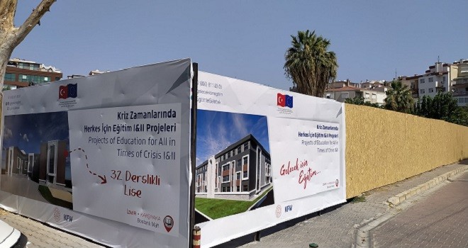 Bostanlı'ya AB'den Lise binası...