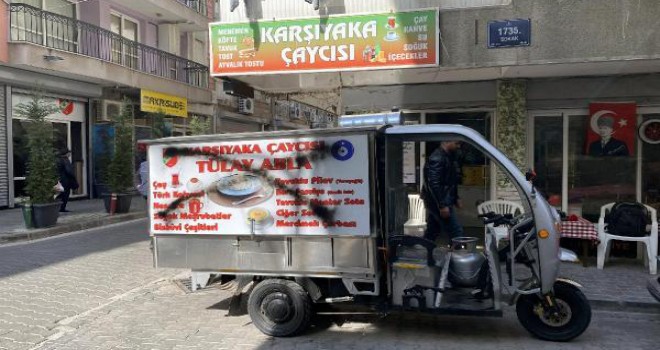 Karşıyaka'da kadın seyyar satıcıya tehdit...