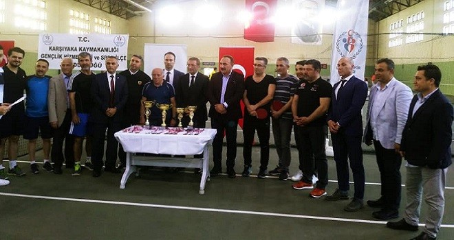Kaymakamlık Kupası Kurumlar Masa Tenisi Turnuvası sona erdi