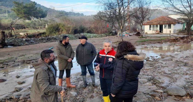 Bergama'da selden etkilenen üreticiye destek verilecek