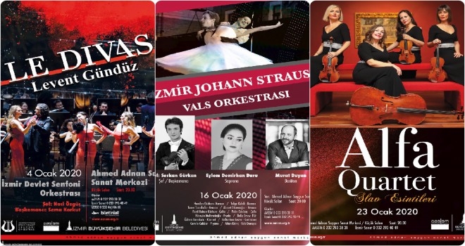 Ocak ayında İzmirlilere müzik şöleni