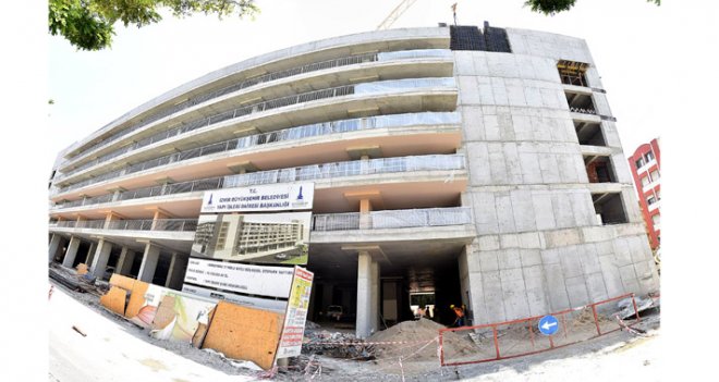 Alaybey'deki 7 katlı otopark tamamlanıyor