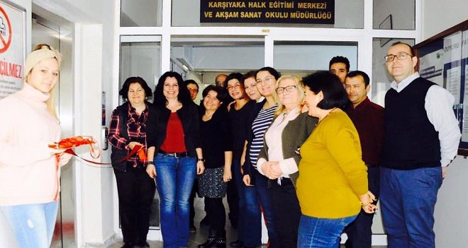 Asansörü törenle hizmete soktular...