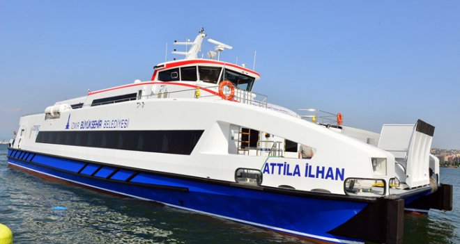 Attila İlhan'ın isminin verildiği 6.yeni gemi körfezle buluştu