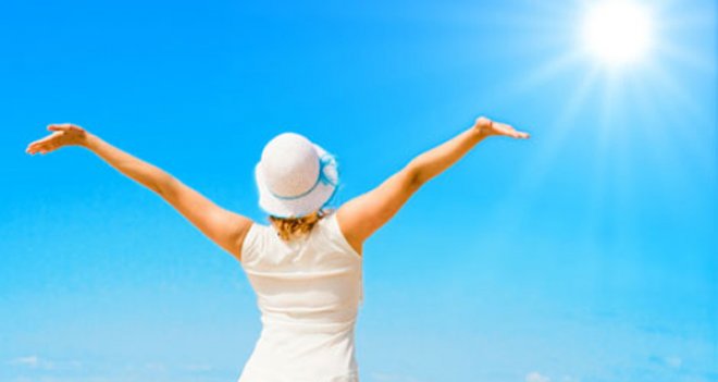 Az güneş bol vitamin