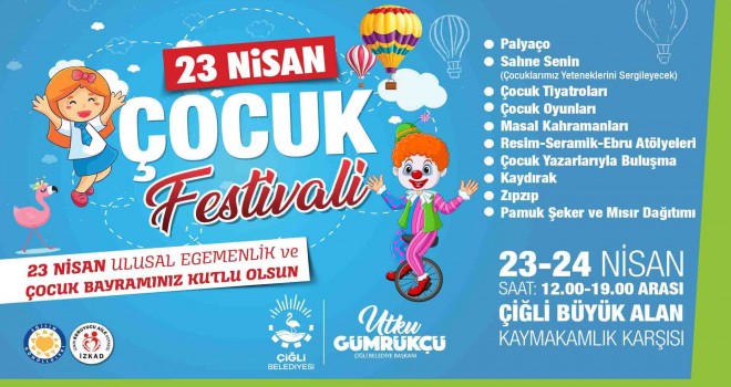 Çiğli Belediyesi’nden 23 Nisan’da çocuklara özel festival