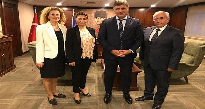 Halk Eğitim Müdürü Korkmaz, başkan Tugay'ı ziyaret etti