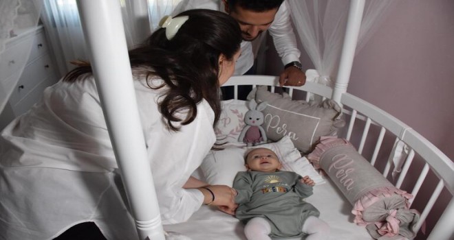 Erken tanı konan ilk bebek Pera, SMA ile savaşıyor