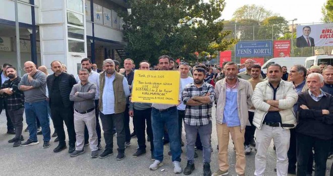 CHP kongresi öncesi pazar esnafından protesto