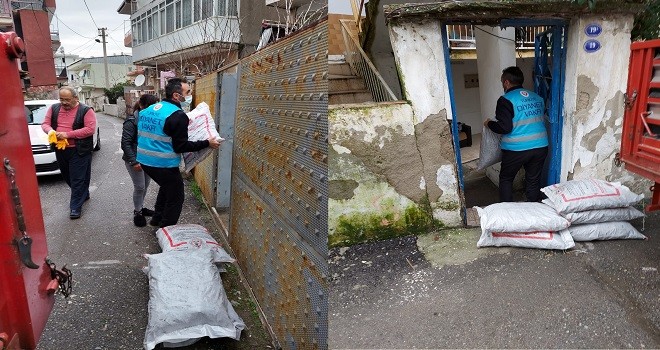 Müftülükten  ihtiyaç sahiplerine kömür desteği