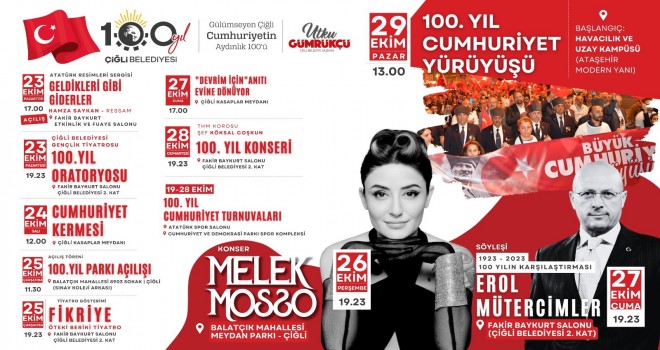 Çiğli Belediyesi’nden 100. yıla görkemli kutlama