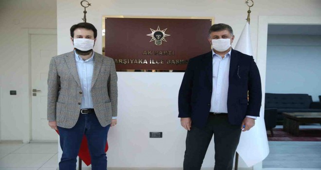 Başkan Tugay ile Ak Parti İlçe Başkanı Çiftçioğlu bir araya geldi